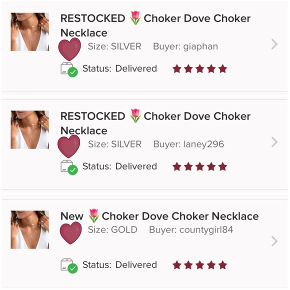 ♡ Choker Dove Choker Necklace GIFT - Picture 7 of 8